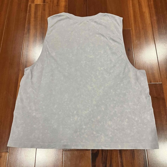 SAGE Collective Gray Tank‎ Top Tribal Mesh Mineral Wash Active Shirt Size Small - Picture 3 of 6